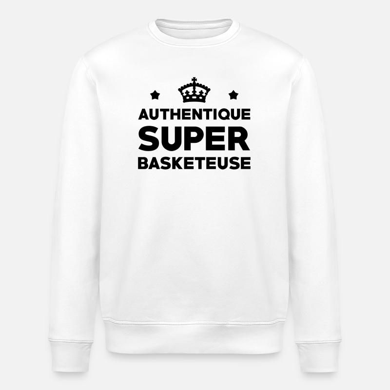 Authentique Super Basketeuse - Sweat bio ROLLER Stanley/Stella Unisexe - blanc