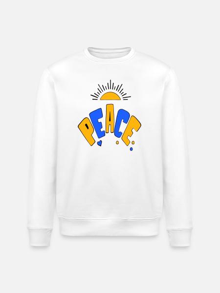 Peace - Stanley/Stella ROLLER Unisex Organic Sweatshirt - white