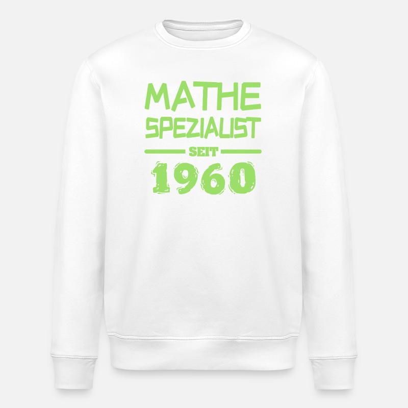Math 1960 - Stanley/Stella ROLLER Unisex Organic Sweatshirt - white