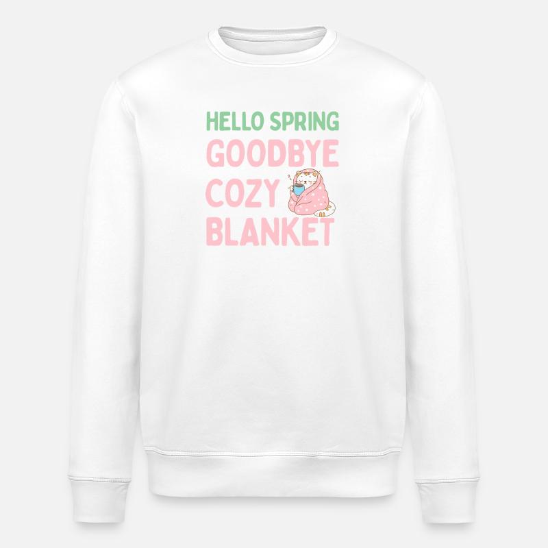Bonjour printemps, adieu couverture chaude - Sweat bio ROLLER Stanley/Stella Unisexe - blanc