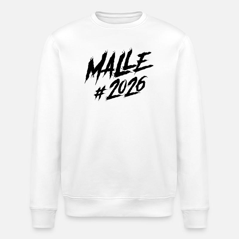 Malle 2026 Mallorca Team - Stanley/Stella Unisex Bio-Sweatshirt ROLLER - Weiß