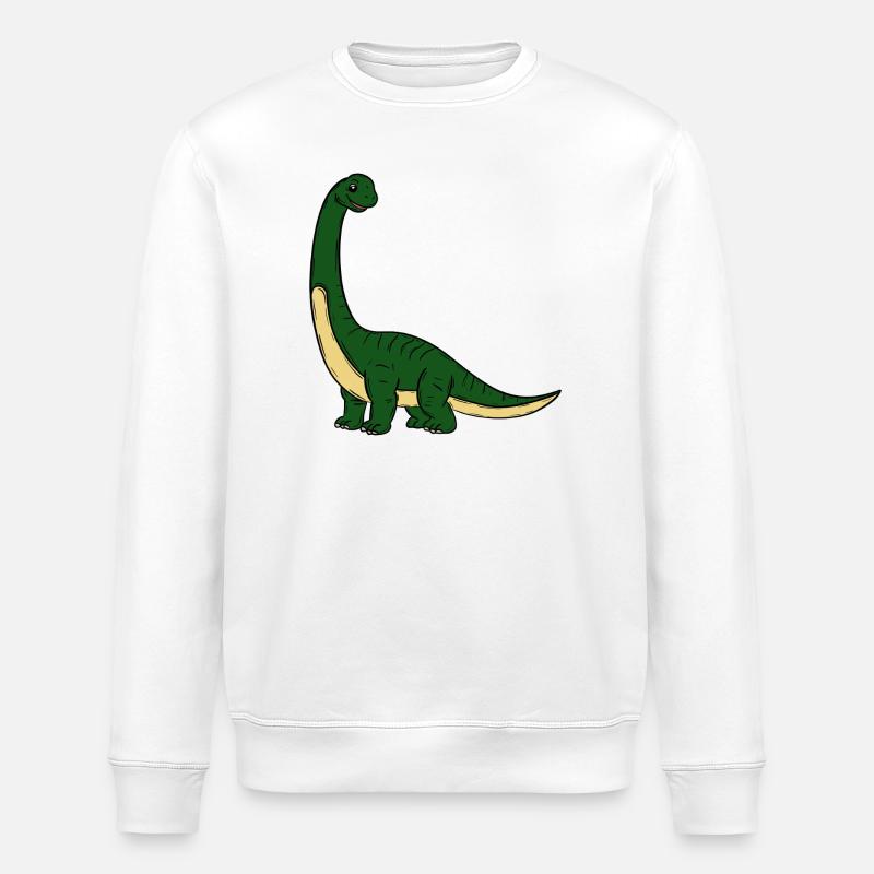  Dino - Stanley/Stella Unisex Bio-Sweatshirt ROLLER - Weiß