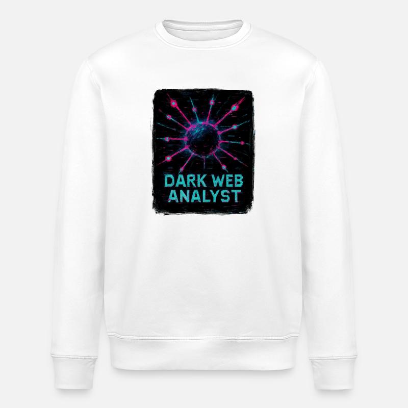 Dark-Web-Analyst – Cybersicherheit - Stanley/Stella Unisex Bio-Sweatshirt ROLLER - Weiß