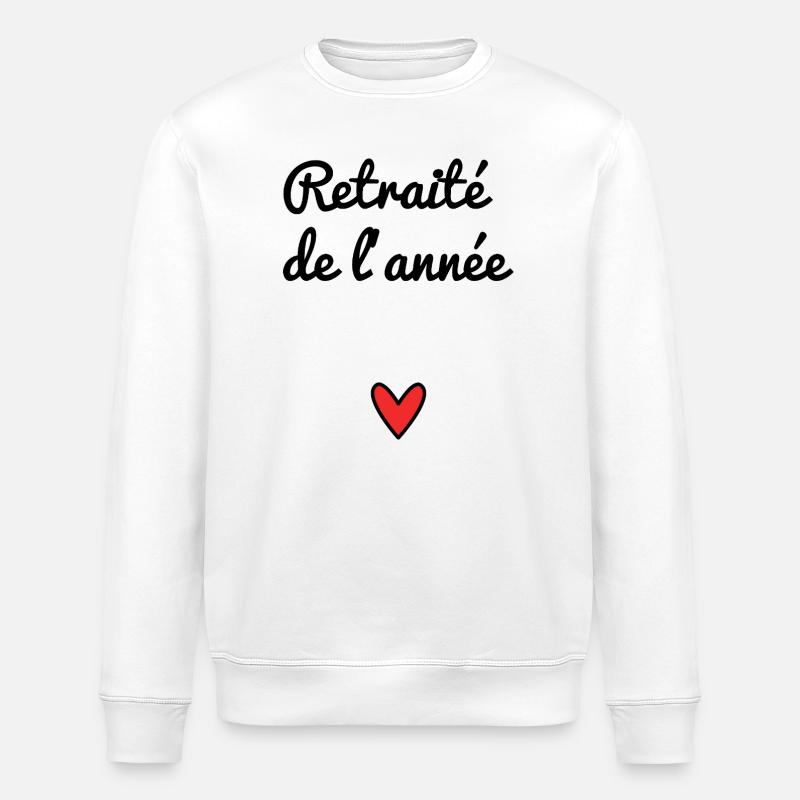 RETRAITE. RETRAITE. RETRAITEE. RETRAITE - Sweat bio ROLLER Stanley/Stella Unisexe - blanc