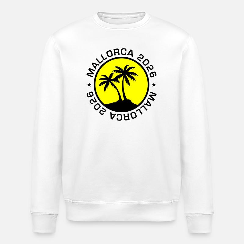 Mallorca 2026 - Stanley/Stella ROLLER Unisex Organic Sweatshirt - white