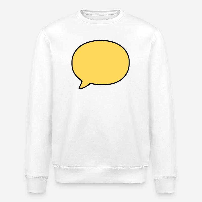 Comic_Sprechblase_Vorlage_gelb - Sweat bio ROLLER Stanley/Stella Unisexe - blanc