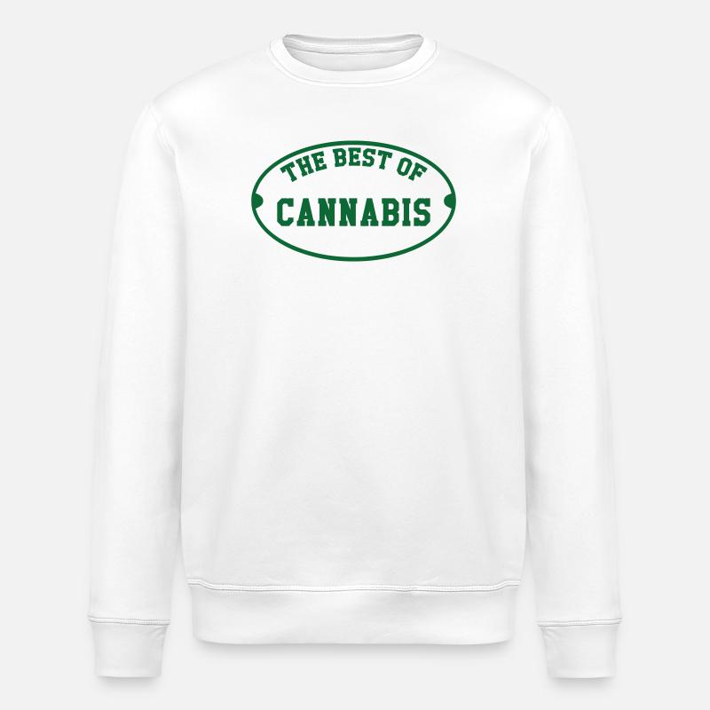 Das Beste aus Cannabis - Stanley/Stella Unisex Bio-Sweatshirt ROLLER - Weiß