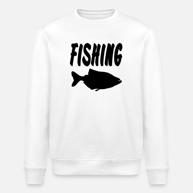 Angling - Stanley/Stella ROLLER Unisex Organic Sweatshirt - white