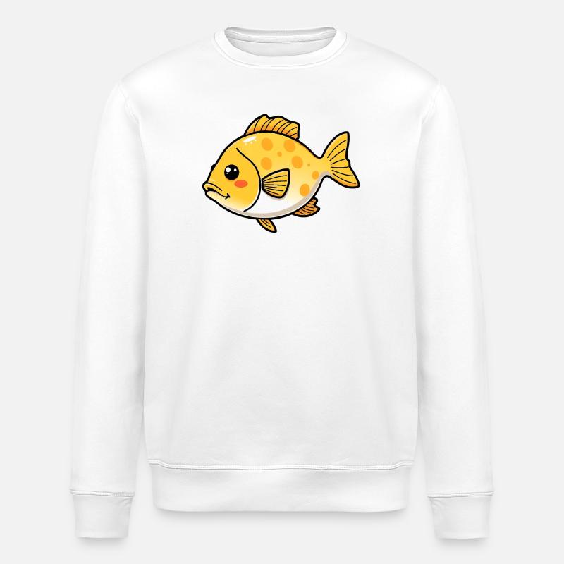 Fisch - Stanley/Stella Unisex Bio-Sweatshirt ROLLER - Weiß