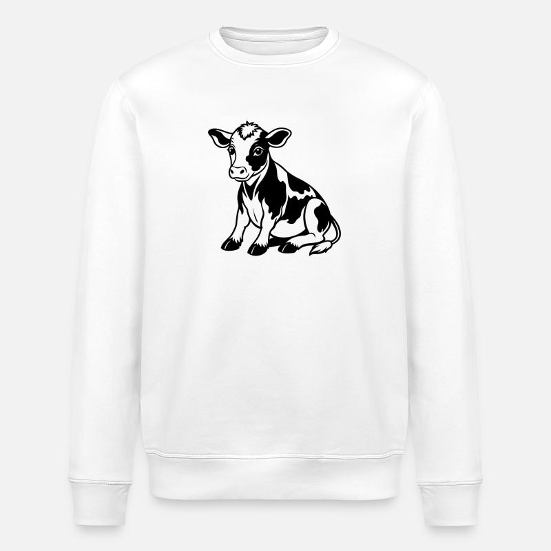 Bébé vache - Sweat bio ROLLER Stanley/Stella Unisexe - blanc