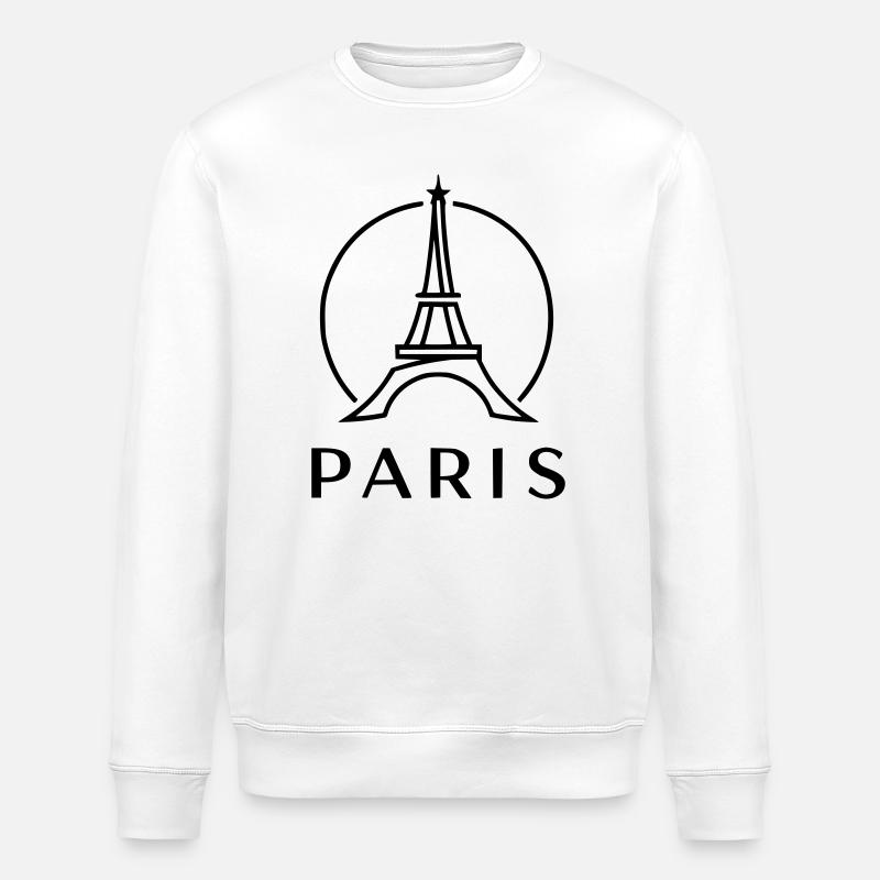 Paris - Sweat bio ROLLER Stanley/Stella Unisexe - blanc