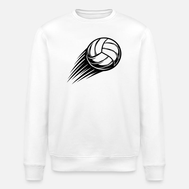 Volleyball Bold - Stanley/Stella økologisk unisex-sweatshirt ROLLER - hvid