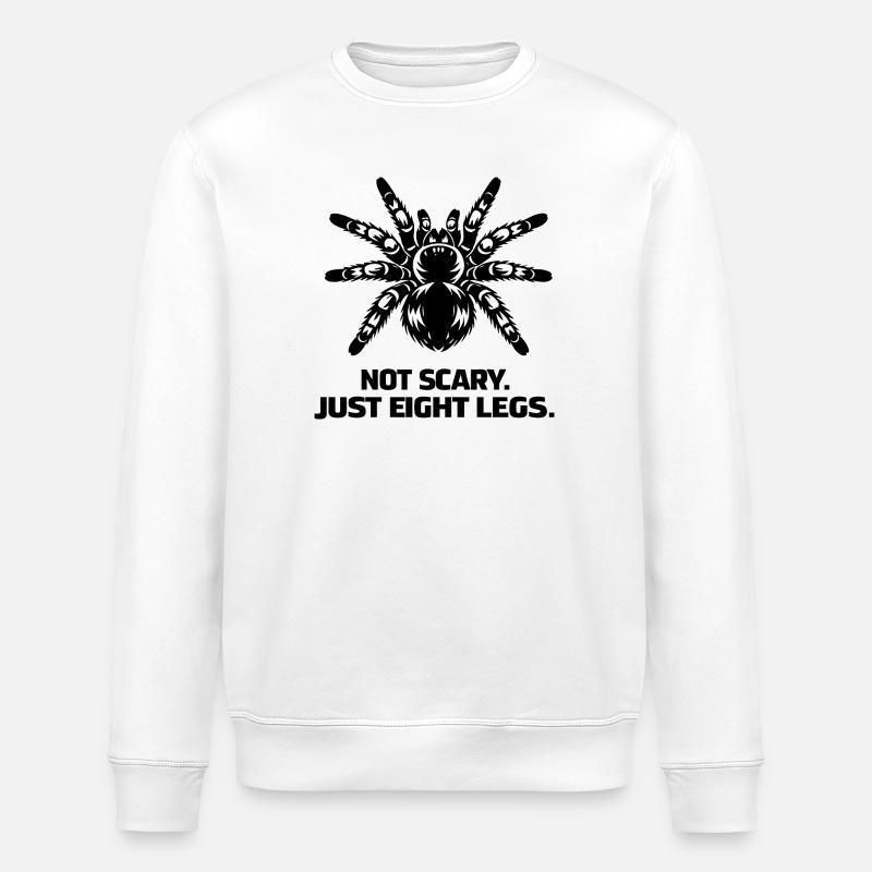 Pas effrayant, juste huit pattes - Sweat bio ROLLER Stanley/Stella Unisexe - blanc