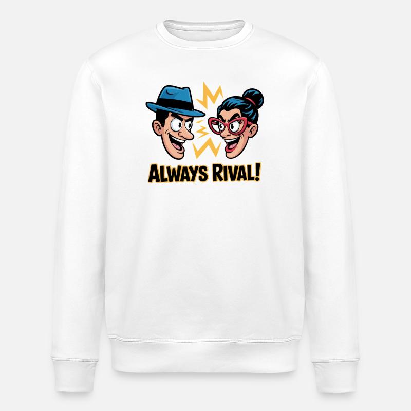 Toujours le duo rival - Sweat bio ROLLER Stanley/Stella Unisexe - blanc