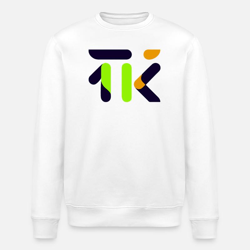 Glyphe abstrait de chaux néon - Sweat bio ROLLER Stanley/Stella Unisexe - blanc