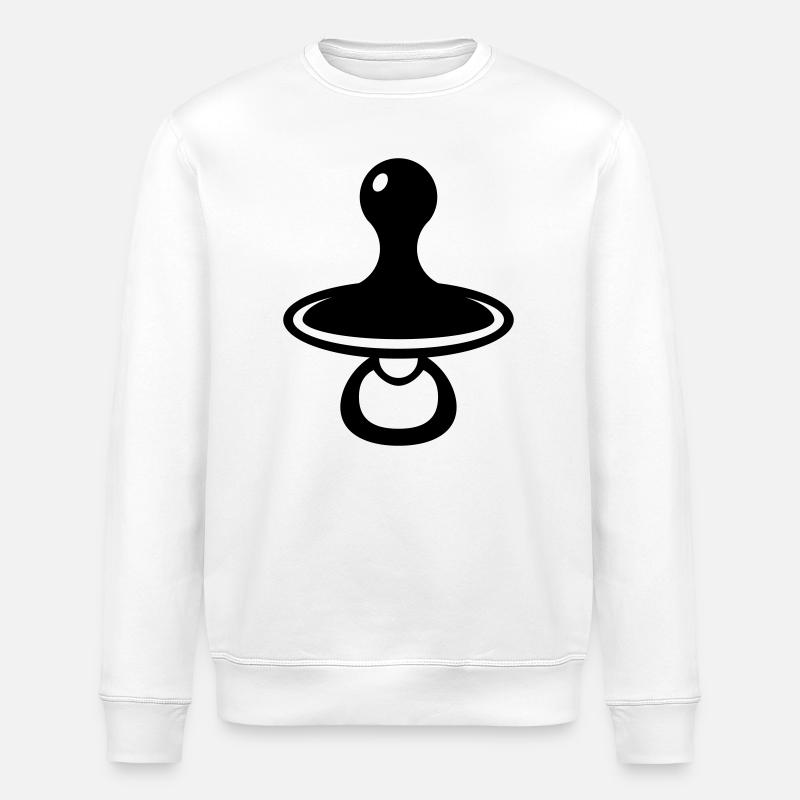 Babyschnuller - Stanley/Stella Unisex Bio-Sweatshirt ROLLER - Weiß