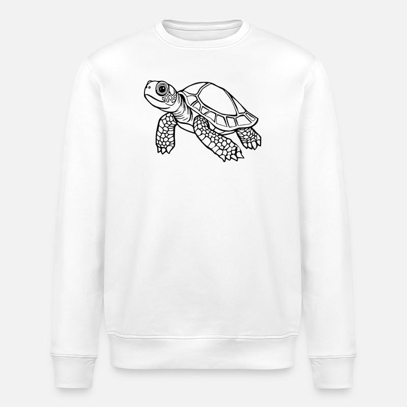Turtle Turtles - Stanley/Stella ROLLER Unisex Organic Sweatshirt - white