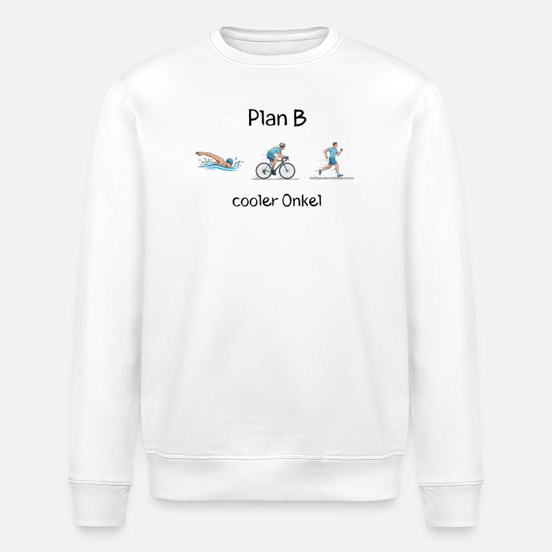 Cooler Onkel - Stanley/Stella Unisex Bio-Sweatshirt ROLLER - Weiß