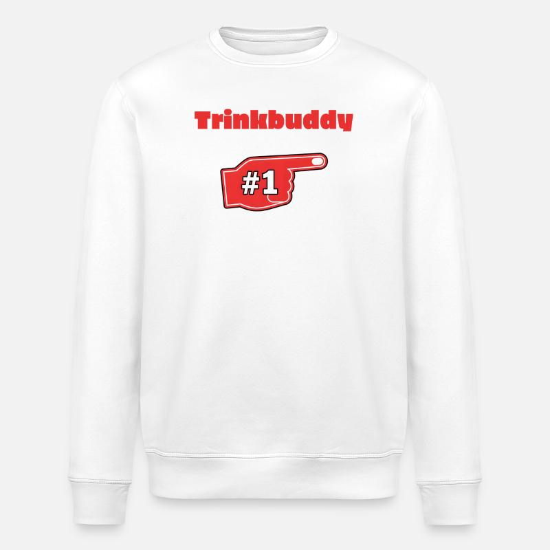 Trinkbuddy #1 - Stanley/Stella Unisex Bio-Sweatshirt ROLLER - Weiß