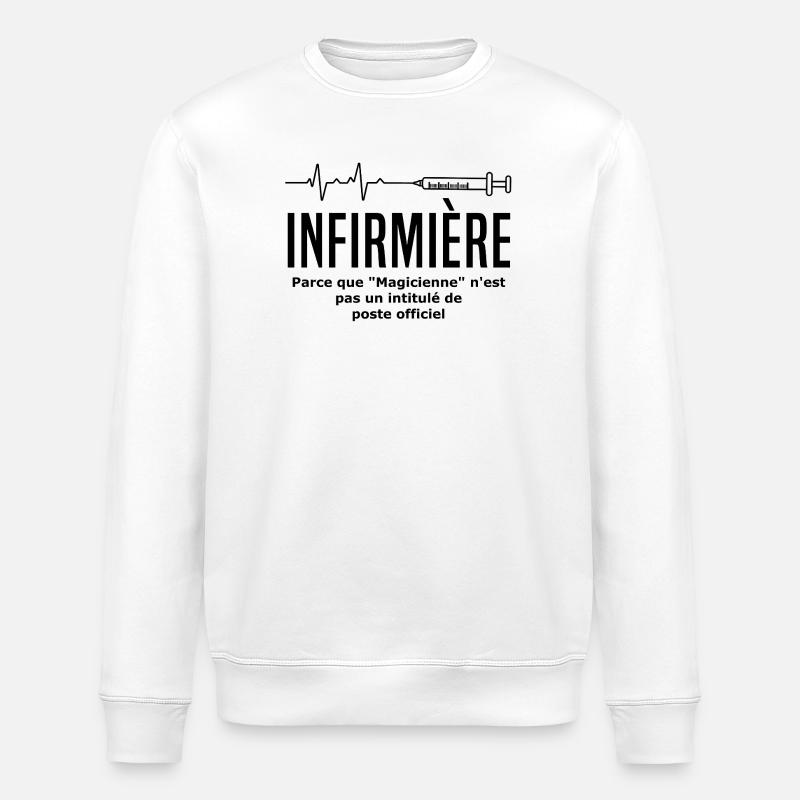 Krankenschwester - Stanley/Stella Unisex Bio-Sweatshirt ROLLER - Weiß