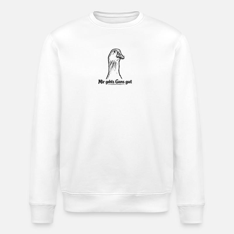 Goose - Stanley/Stella ROLLER Unisex Organic Sweatshirt - white