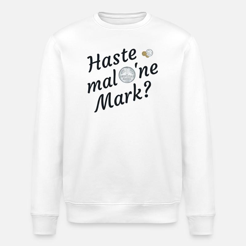 Haste mal eine Mark nostalgia - Sweat bio ROLLER Stanley/Stella Unisexe - blanc