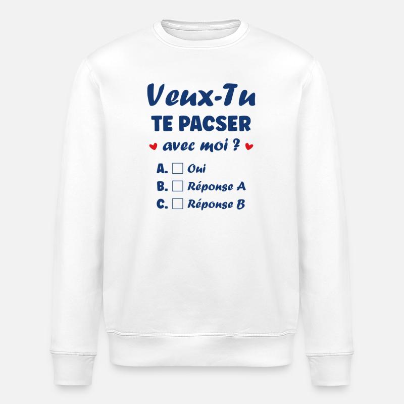 PACS application - Stanley/Stella ROLLER Unisex Organic Sweatshirt - white