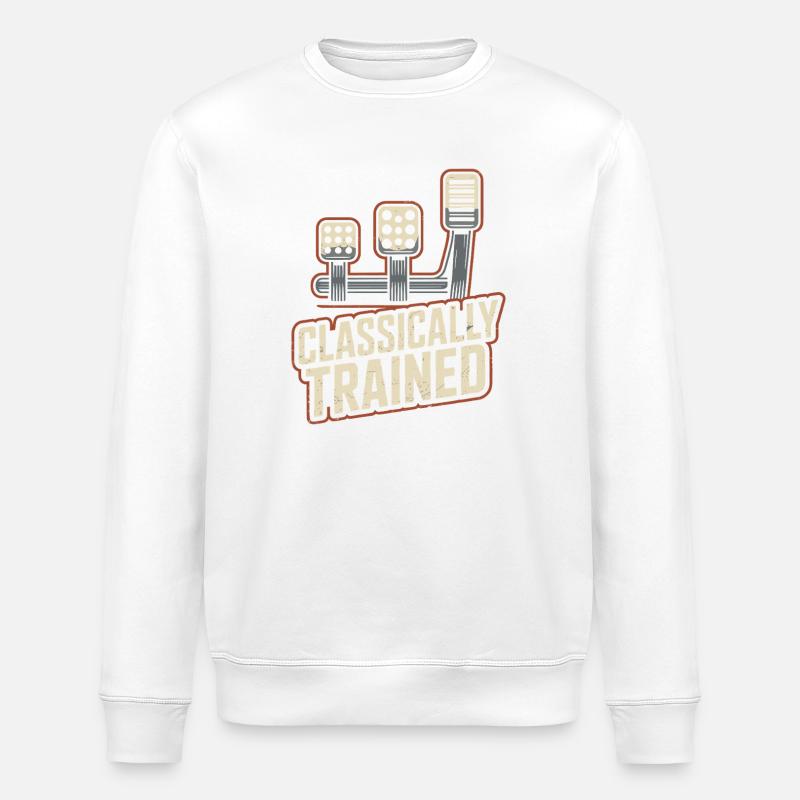 Classically Trained Petrolhead Car Mechanic - Stanley/Stella ROLLER Unisex Organic Sweatshirt - white