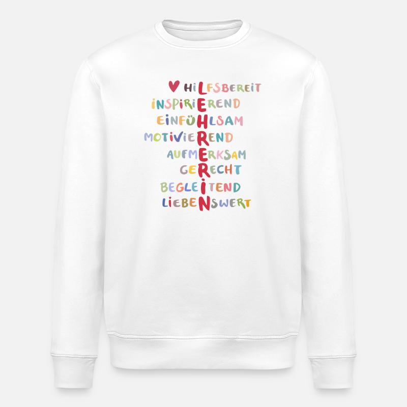 Lehrerin - Stanley/Stella Unisex Bio-Sweatshirt ROLLER - Weiß