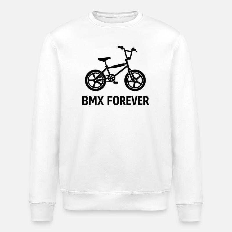 BMX Forever - Sweat bio ROLLER Stanley/Stella Unisexe - blanc