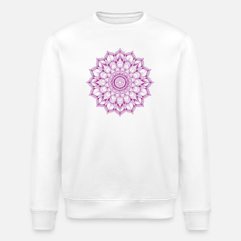 mandala - Sweat bio ROLLER Stanley/Stella Unisexe - blanc
