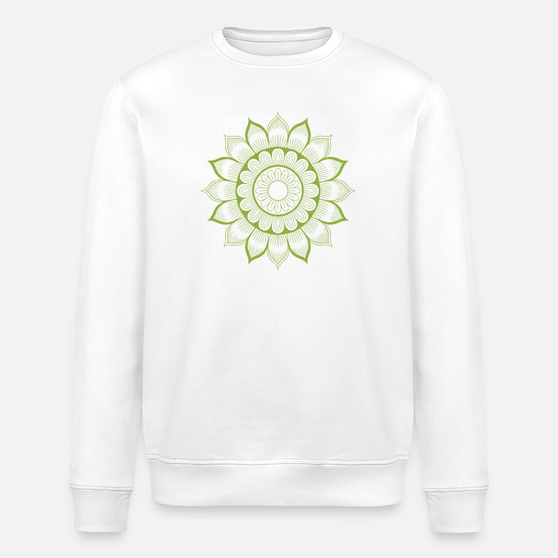 Mandala - Stanley/Stella ROLLER Unisex Organic Sweatshirt - white