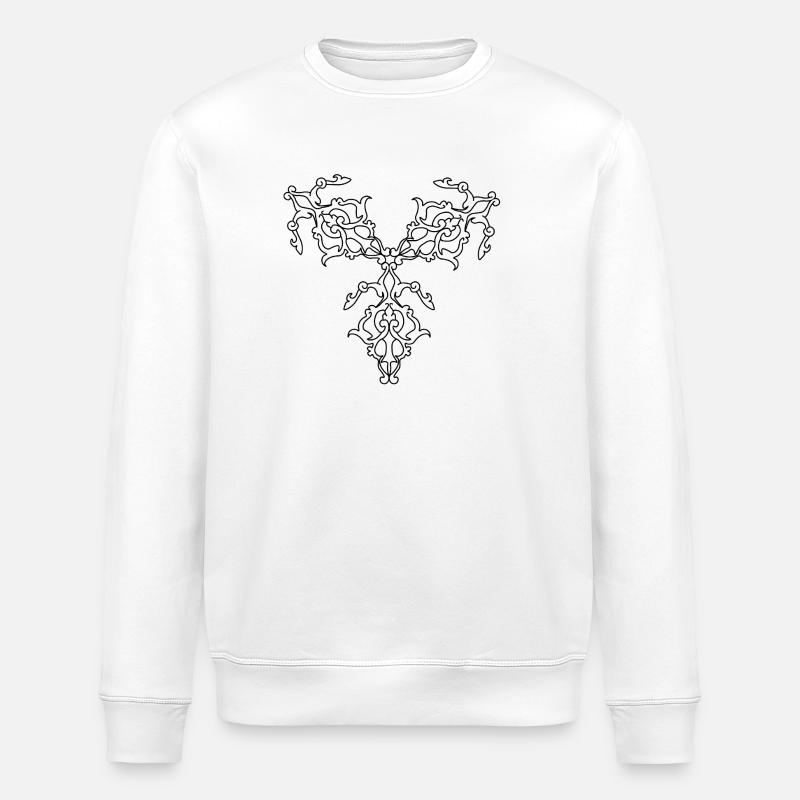 Geometric Patterns - Stanley/Stella ROLLER Unisex Organic Sweatshirt - white