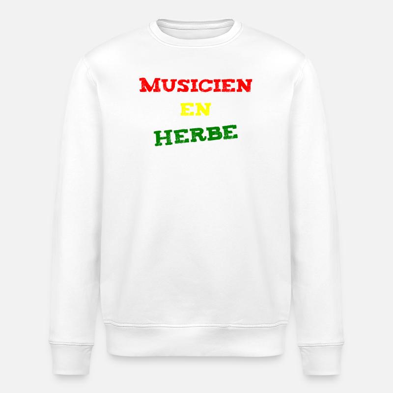 ANGEHENDER MUSIKER! (Reggae, Ska, Dub) - Stanley/Stella Unisex Bio-Sweatshirt ROLLER - Weiß
