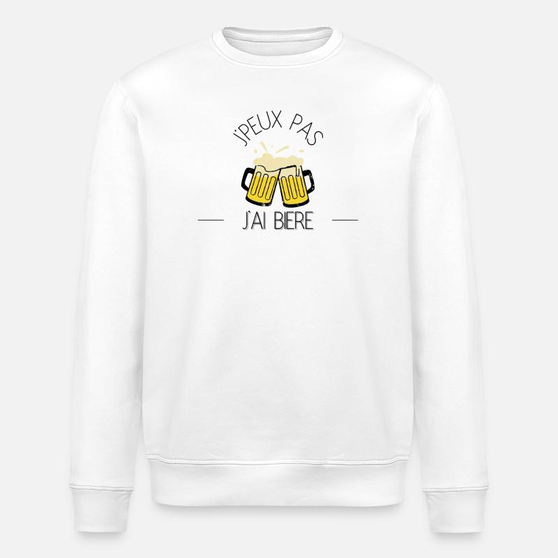 Ich kann kein Bier. - Stanley/Stella Unisex Bio-Sweatshirt ROLLER - Weiß