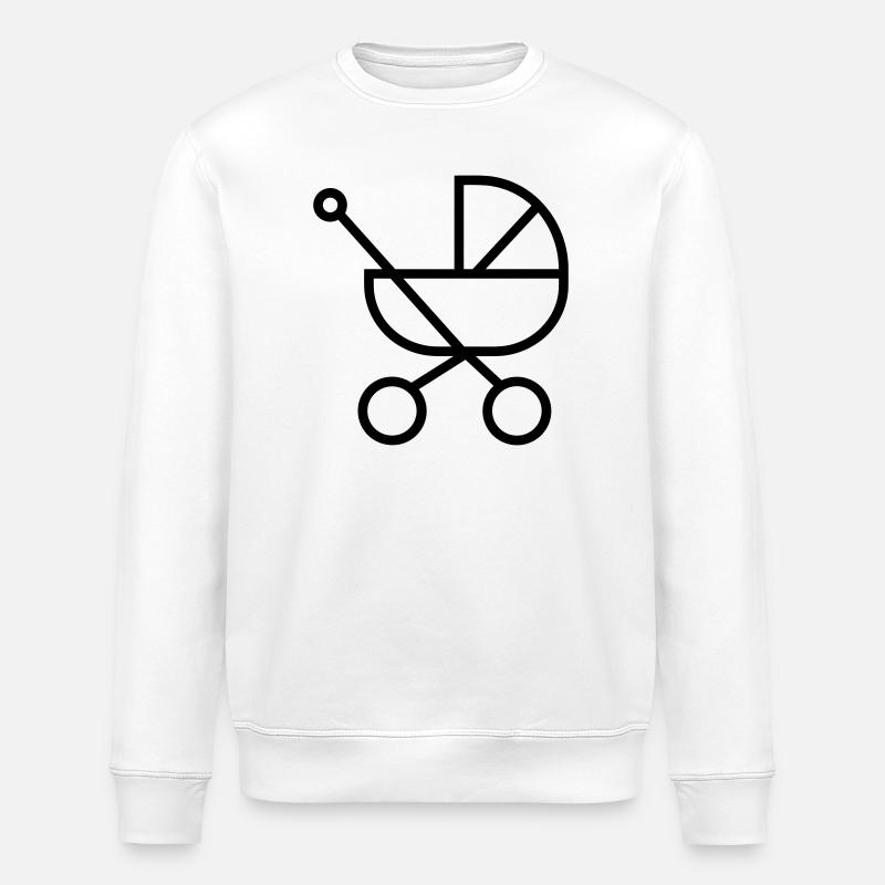 Kinderwagen - Stanley/Stella Unisex Bio-Sweatshirt ROLLER - Weiß