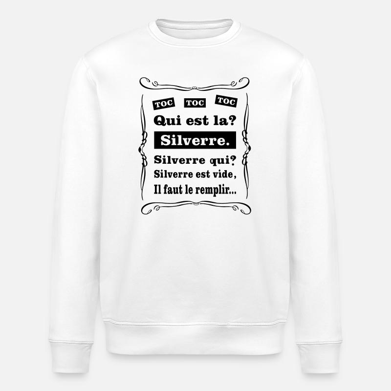 Klopf klopf klopf klopf - Stanley/Stella Unisex Bio-Sweatshirt ROLLER - Weiß