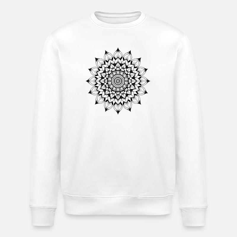 mandala - Sweat bio ROLLER Stanley/Stella Unisexe - blanc