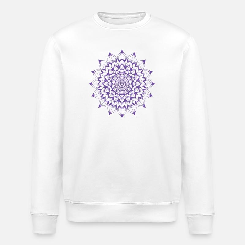 mandala - Sweat bio ROLLER Stanley/Stella Unisexe - blanc