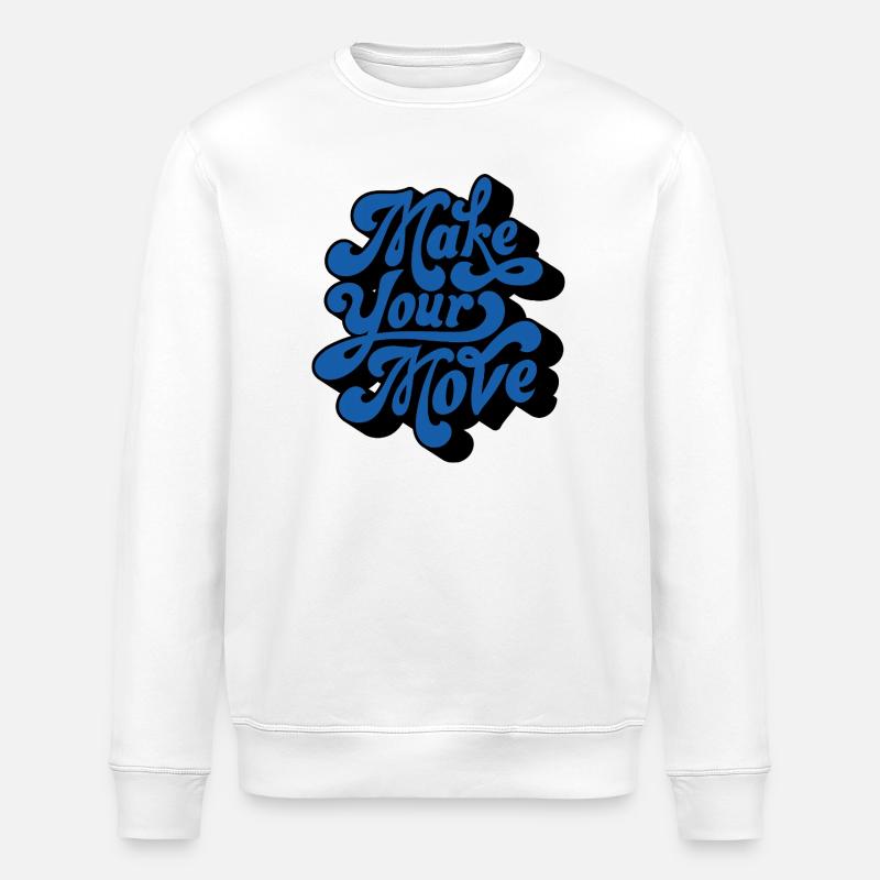 Faites votre mouvement – Style rétro - Sweat bio ROLLER Stanley/Stella Unisexe - blanc