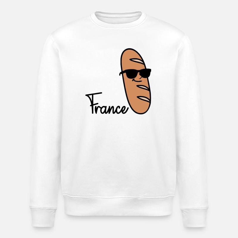 France Baguette - Sweat bio ROLLER Stanley/Stella Unisexe - blanc