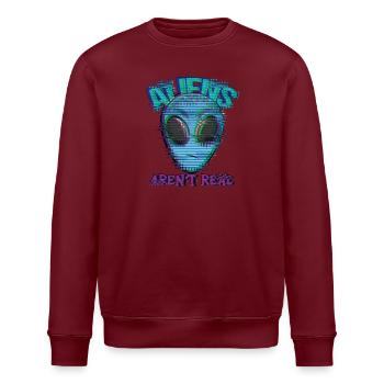 Bizarre, ce n’est pas un vrai bug extraterrestre - Sweat bio ROLLER Stanley/Stella Unisexe - blanc - Devant - Nik (191cm)