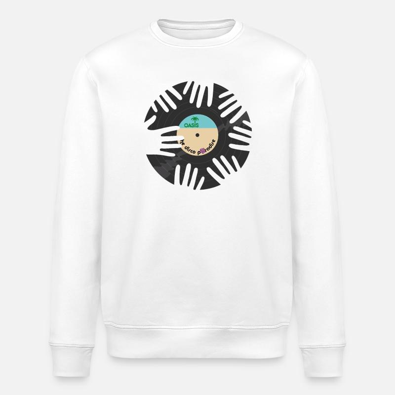 Disco Oasi Tropical - Sweat bio ROLLER Stanley/Stella Unisexe - blanc
