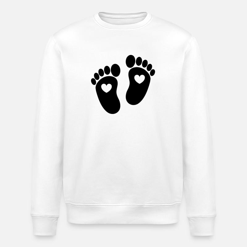 Pieds de bébé - Sweat bio ROLLER Stanley/Stella Unisexe - blanc