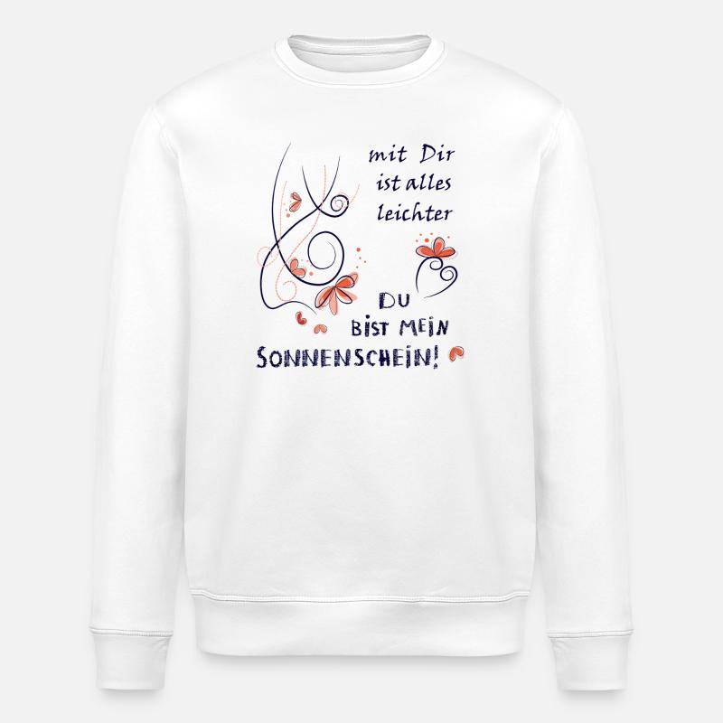 Tu es mon rayon de soleil - Sweat bio ROLLER Stanley/Stella Unisexe - blanc