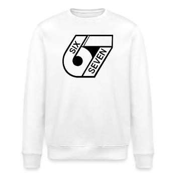 67 Six Seven - Stanley/Stella Unisex Bio-Sweatshirt ROLLER - Weiß - Vorne - Nik (191cm)