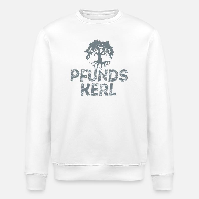 Pfundskerl - Stanley/Stella Unisex Bio-Sweatshirt ROLLER - Weiß