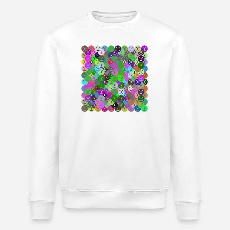 Gesichter Collage - Stanley/Stella Unisex Bio-Sweatshirt ROLLER - Weiß