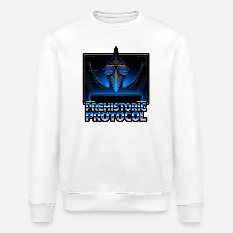 Ancient Protocol Neon - Stanley/Stella ROLLER Unisex Organic Sweatshirt - white