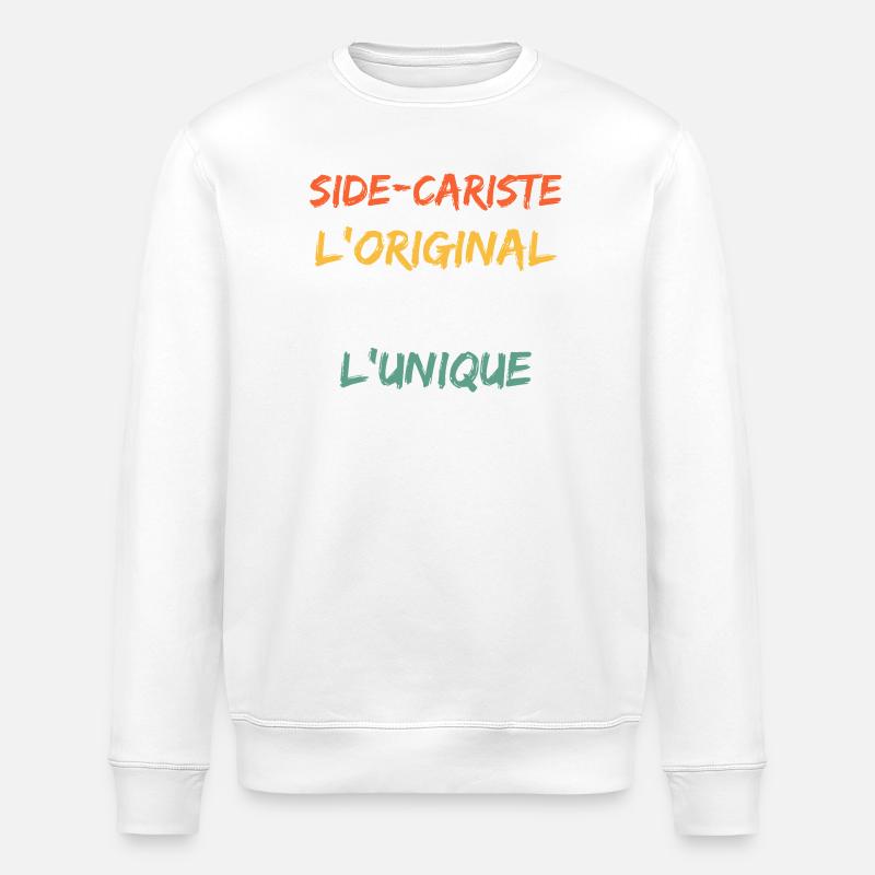 Side-Cariste L'Original Le Vrai L'Unique - Sweat bio ROLLER Stanley/Stella Unisexe - blanc